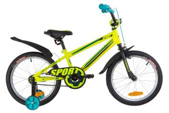 Велосипед 18" Formula SPORT 14G St з крилом Pl 2019 (салатово-бірюзовий)