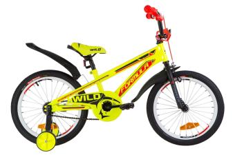Велосипед 18" Formula WILD посилен. St з крилом Pl 2019 (жовто-помаранчевий)