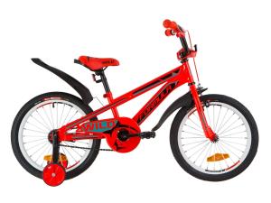 Велосипед 18" Formula WILD посилен. St з крилом Pl 2019 (червоно-бірюзовий)