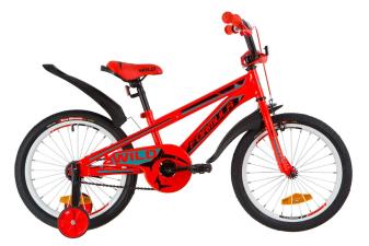 Велосипед 18" Formula WILD посилен. St з крилом Pl 2019 (червоно-бірюзовий)