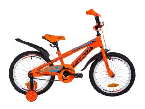 Велосипед 18" Formula WILD посилен. St з крилом Pl 2019 (помаранчево-синій)