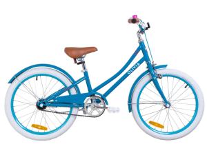 Велосипед 20" Dorozhnik OLIVIA 14G St з крилом St 2019 (бірюзовий)