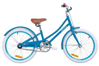 Велосипед 20" Dorozhnik OLIVIA 14G St з крилом St 2019 (бірюзовий)