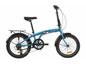 Велосипед 20" Dorozhnik ONYX складаний 2020 (синій)