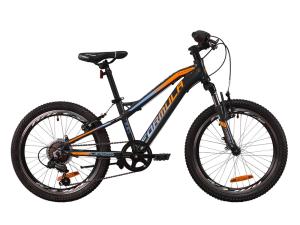 Велосипед AL 20" Formula BLACKWOOD 1.0 AM Vbr 2020 (сірий з блакитним і помаранчевим)