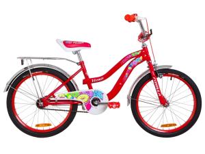 Велосипед 20" Formula FLOWER 14G St з багажником зад St, з крилом St 2019 (червоний)