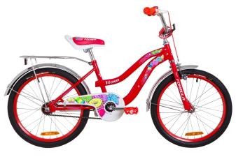 Велосипед 20" Formula FLOWER 14G St з багажником зад St, з крилом St 2019 (червоний)