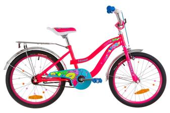 Велосипед 20" Formula FLOWER 14G St з багажником зад St, з крилом St 2019 (рожевий)