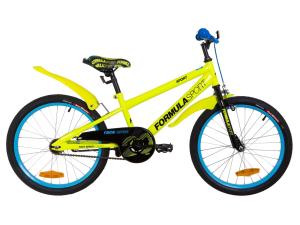 Велосипед 20" Formula SPORT 14G St з крилом Pl 2019 (жовтий)