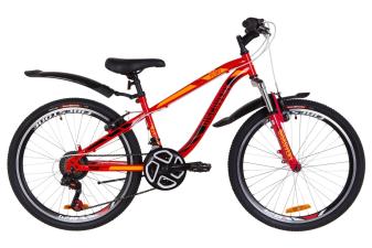 Велосипед 24" Discovery FLINT 14G Vbr St з крилом Pl 2019 (помаранчевий)