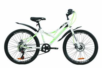Велосипед ST 24" Discovery FLINT DD з крилом Pl 2020 (біло-зелений)