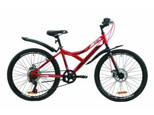 Велосипед ST 24" Discovery FLINT DD з крилом Pl 2020 (червоно-чорний)