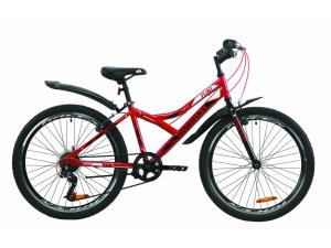 Велосипед ST 24" Discovery FLINT Vbr з крилом Pl 2020 (червоно-чорний)