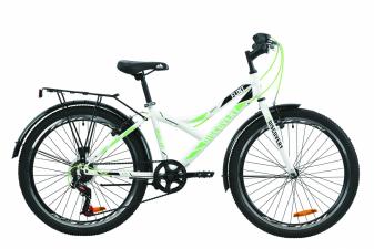Велосипед ST 24" Discovery FLINT Vbr з багажником зад St, з крилом St 2020 (біло-зелений)