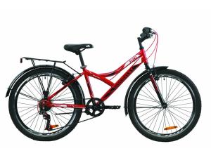 Велосипед ST 24" Discovery FLINT Vbr з багажником зад St, з крилом St 2020 (червоно-чорний)