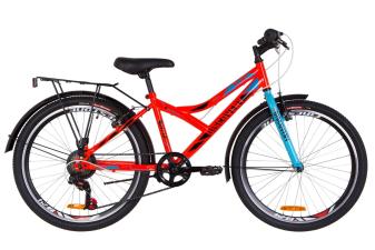 Велосипед 24" Discovery FLINT MC 14G Vbr St з багажником зад St, з крилом St 2019 (помаранчевий)