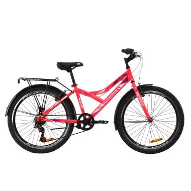 Велосипед ST 24" Discovery FLINT Vbr з багажником зад St, з крилом St 2020 (рожевий)
