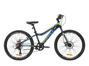 Велосипед AL 24" Formula ACID 1.0 DD 2020 (індиго з салатовим і блакитним)