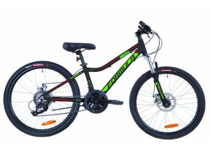 Велосипед 24" Formula ACID 2.0 AM 14G DD Al 2019 (чорно-зелений з червоним)