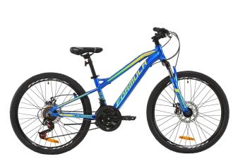 Велосипед AL 24" Formula BLACKWOOD 2.0 AM DD 2020 (синьо-жовто-салатовий)