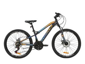 Велосипед AL 24" Formula BLACKWOOD 2.0 AM DD 2020 (сірий з блакитним і помаранчевим)
