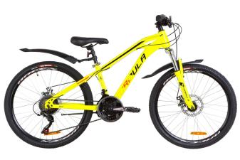 Велосипед 24" Formula DAKAR AM 14G DD St з крилом Pl 2019 (жовтий)