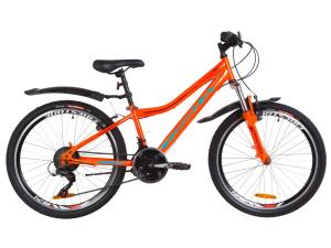 Велосипед 24" Formula FOREST AM 14G Vbr St з крилом Pl 2019 (помаранчево-бірюзовий)