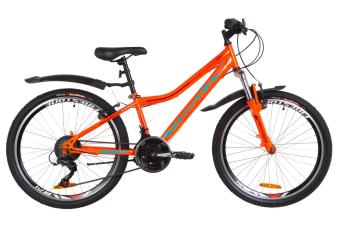 Велосипед 24" Formula FOREST AM 14G Vbr St з крилом Pl 2019 (помаранчево-бірюзовий)