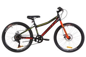 Велосипед 24" Formula FOREST 14G DD St 2019 (чорно-червоний з жовтим)