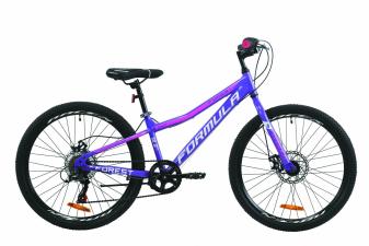 Велосипед 24" Formula FOREST DD 2020 (фіолетово-білий з малиновим)