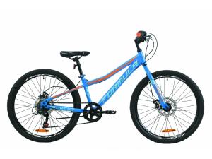 Велосипед 24" Formula FOREST DD 2020 (синьо-помаранчевий)