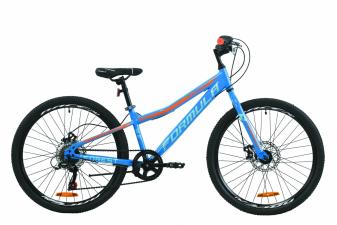 Велосипед 24" Formula FOREST DD 2020 (синьо-помаранчевий)