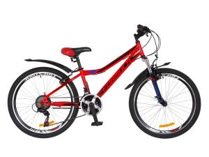 Велосипед 24" Formula FOREST AM 14G Vbr St з крилом Pl 2018 (червоний)