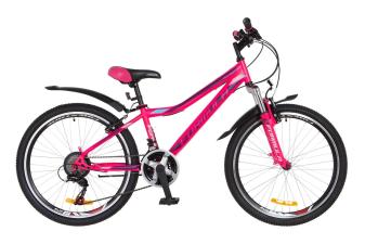 Велосипед 24" Formula FOREST AM 14G Vbr St з крилом Pl 2018 (рожево-фіолетовий)