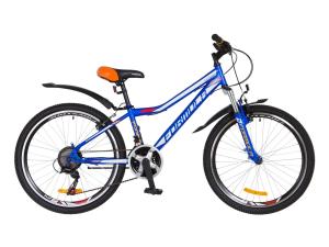 Велосипед 24" Formula FOREST AM 14G Vbr St з крилом Pl 2018 (синьо-білий)
