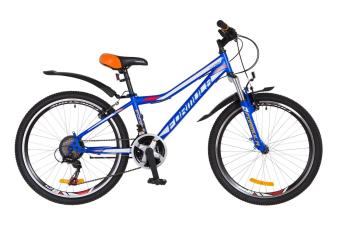 Велосипед 24" Formula FOREST AM 14G Vbr St з крилом Pl 2018 (синьо-білий)