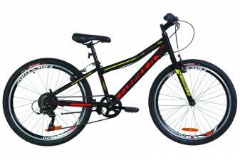 Велосипед 24" Formula FOREST 14G Vbr St 2019 (чорно-червоний з жовтим)