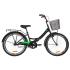 Велосипед 24" Formula SMART 14G гальмівна St з багажником зад St, з крилом St, з кошиком St 2019 (чорно-салатовий)