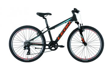 Велосипед 24 "Leon JUNIOR AM 14G Vbr Al 2019 чорно-червоний з синім