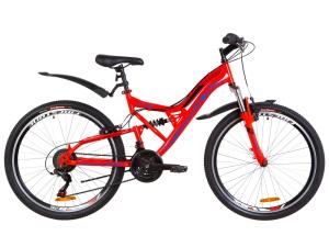 Велосипед 24" Formula ATLAS AM2 14G Vbr St з крилом Pl 2019 (червоно-синій)