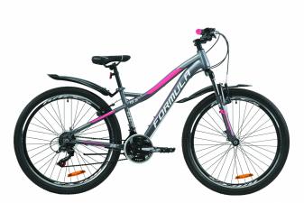 Велосипед 26" Formula ELECTRA 15 2020 антрацитно-білий з рожевим (м)