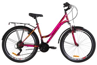 Велосипед 26" Formula OMEGA AM 14G Vbr St з багажником зад St, з крилом St 2019 (малиновий)
