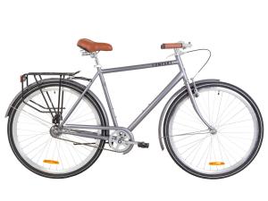 Велосипед 28" Dorozhnik COMFORT MALE 14G St з багажником зад St, з крилом St 2019 (сірий)