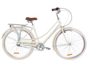 Велосипед 28" Dorozhnik SAPPHIRE 14G планет. Al з багажником зад AI, з крилом St 2019 (бежевий)