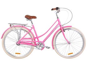 Велосипед 28" Dorozhnik SAPPHIRE 14G планет. Al з багажником зад AI, з крилом St 2019 (сакура)
