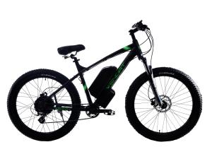 Електровелосипед WENDAT MTB 3" 27,5" 36V 32Ah 500W гідравлічні гальма рама 19 чорно-зелений