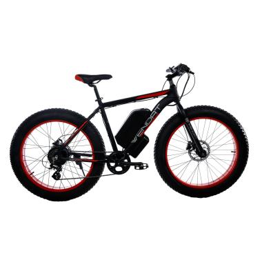 Електричний велосипед Fatbike Wendat 48V 19AH 1000W з гідравлічними гальмами чорно-червоний